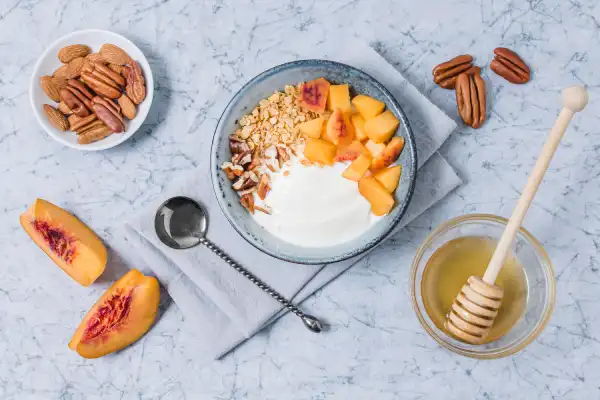 Greek Yogurt Breakfast Bowl with Honey and Granola