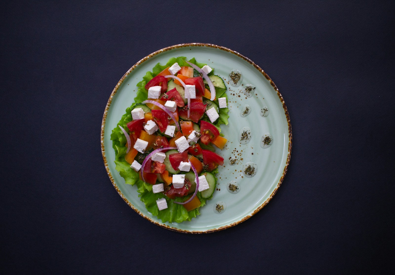 Mediterranean Chickpea Salad with Feta and Lemon Dressing